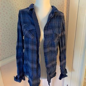 Plaid Button Down - size XL